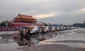 第零方阵！比亚迪纯电动T18完成受阅路面环卫保障任务